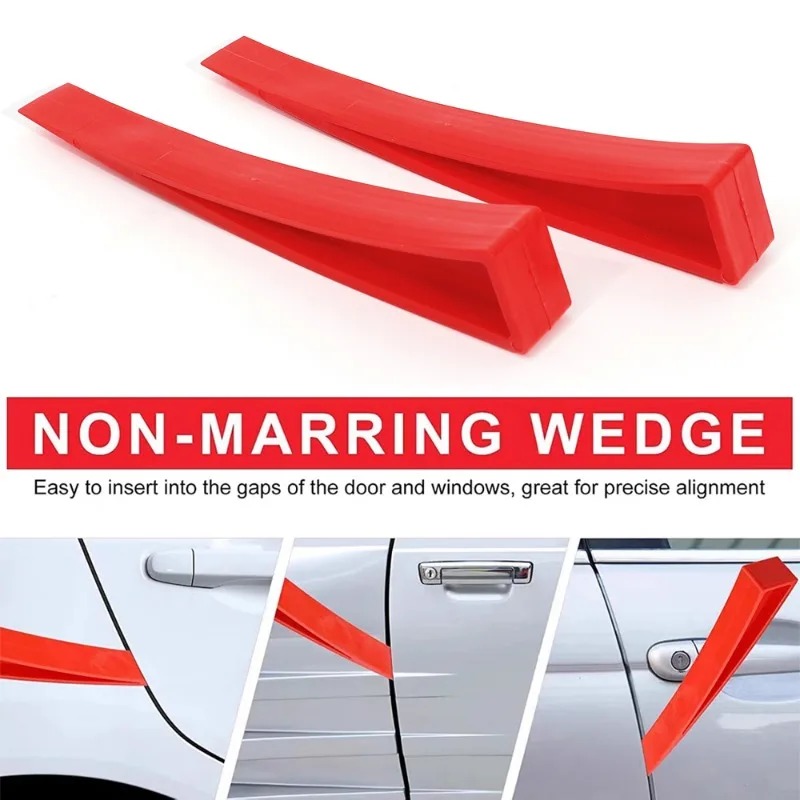 Auto Fenster Dent Reparatur Kunststoff Rot Auto Universal Brecheisen Vergrößerer Tür Aussparung Körper Fenster Tür Keil Entfernen Reparatur Hand Werkzeuge