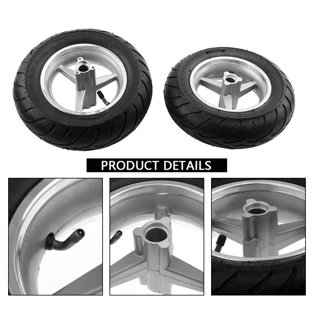 Motorcycle Tire Wheel Tyre 90/65-6.5 Front 110/50-6.5 Rear with Tyre Tube for 49cc 2 Stroke Bike Wheel Moto Motor Bike Tires