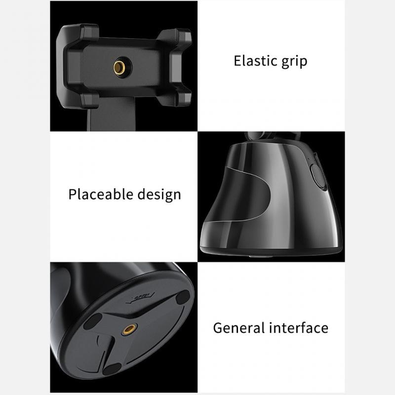 Soporte de teléfono para disparo inteligente, seguimiento automático, soporte de Selfie para teléfono inteligente, soporte de seguimiento facial automático con giro de 360
