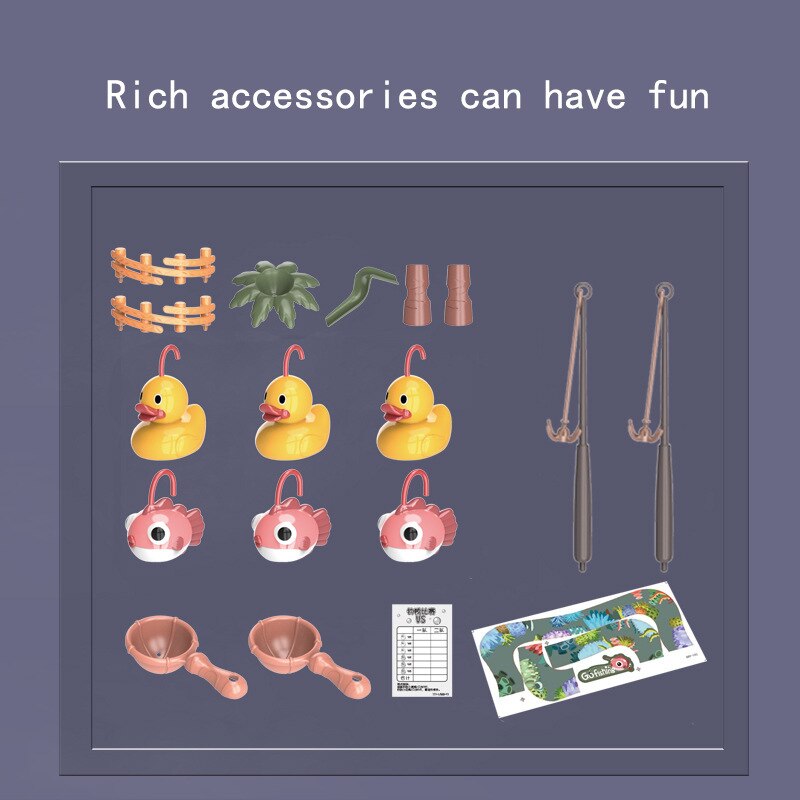 Schlecht Spielzeug Elektrische Wasser Zyklus freundlicher Angeln Spielzeug Musik Licht Baby Art Spiel Enten Wasser Schlecht Für freundlicher Spielen Fisch draussen
