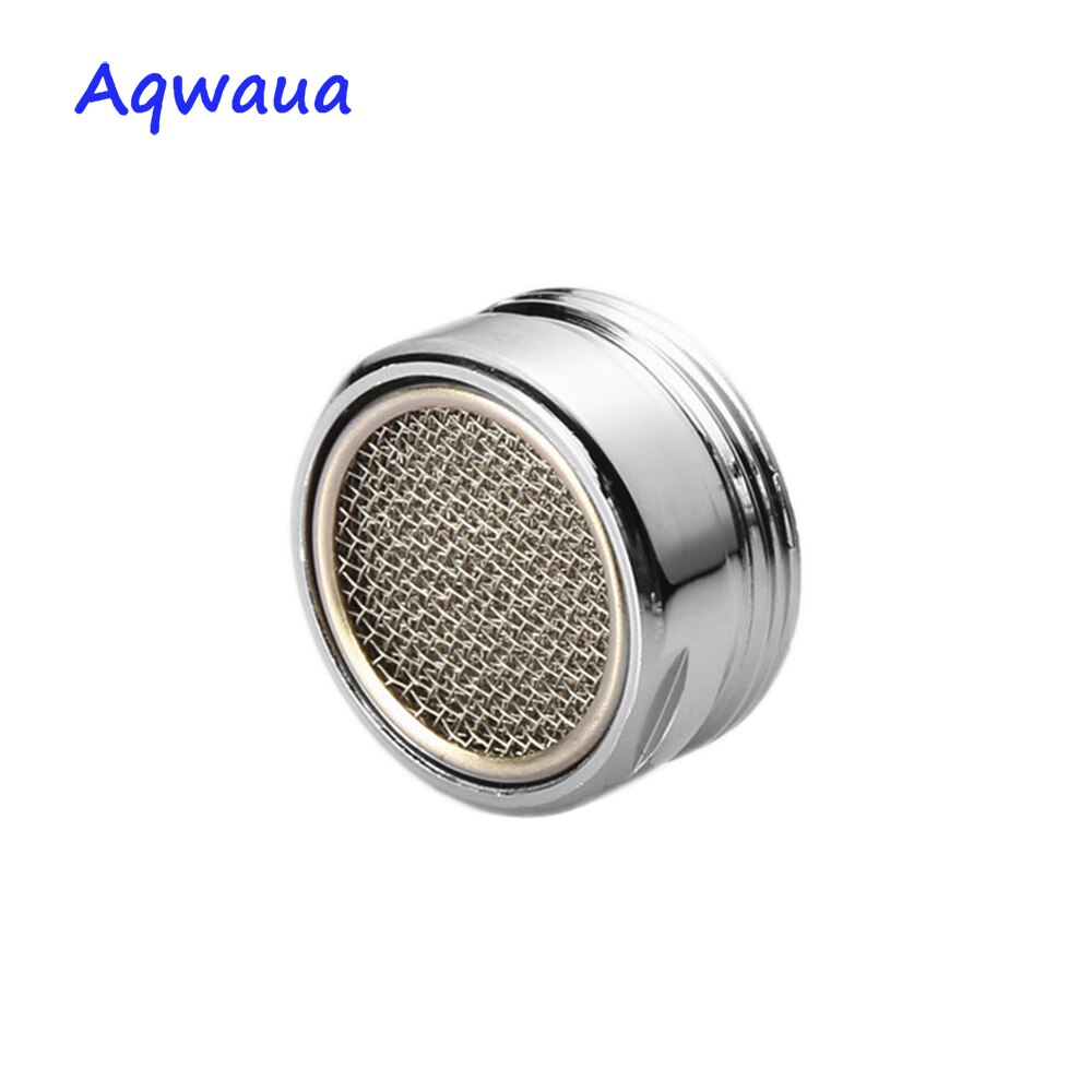 Aqwaua robinet aérateur fixation sur grue SUS304 24MM filetage mâle plein débit bec barboteur filtre cuisine salle de bain accessoires