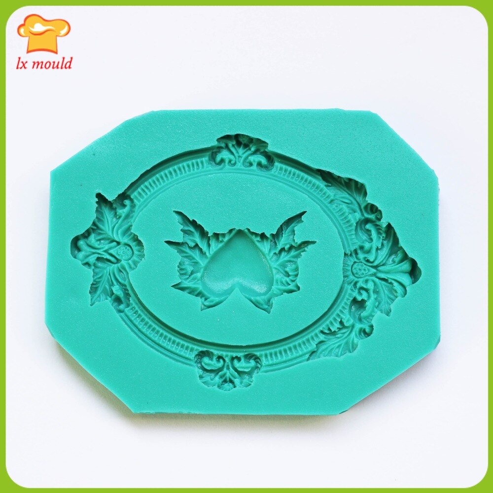 Lxyy formar kanter liten krans dekorerad cup cake kexfondant silikonform