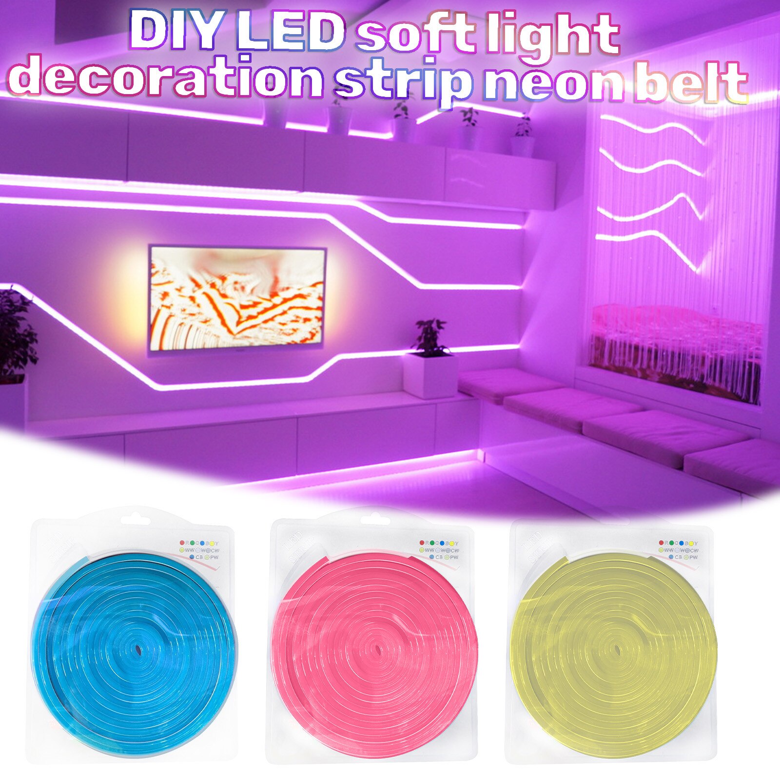40# LED Bright 12V 5M Strip Waterproof Light Cool Light Strip warm white red green blue 3000K 6500K bright led tape super bright