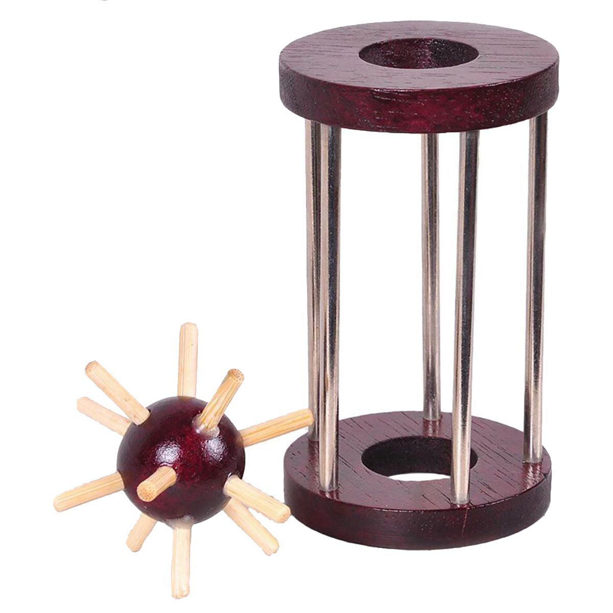 Houten Tetrakaidecahedron Lock Logic Puzzel Burr Puzzels Brain Teaser Intellectuele Verwijderen Assembleren Speelgoed