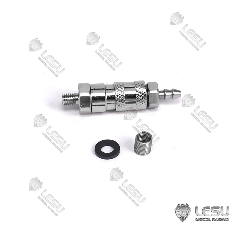 LESU Metal Tubing Oil Pipe Connector for 1/14 RC DIY Hydraulic TAMIYA Dumper Truck Excavator Loader Forklift