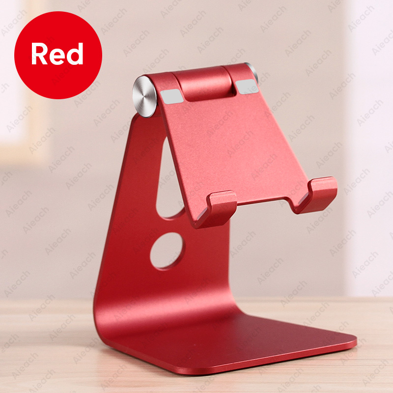 VUUV Desktop Holder Tablet Stand For ipad 9.7 10.2 10.5 11 inch Rotation Aluminium Tablet Stand secure For Samsung Xiaomi: red