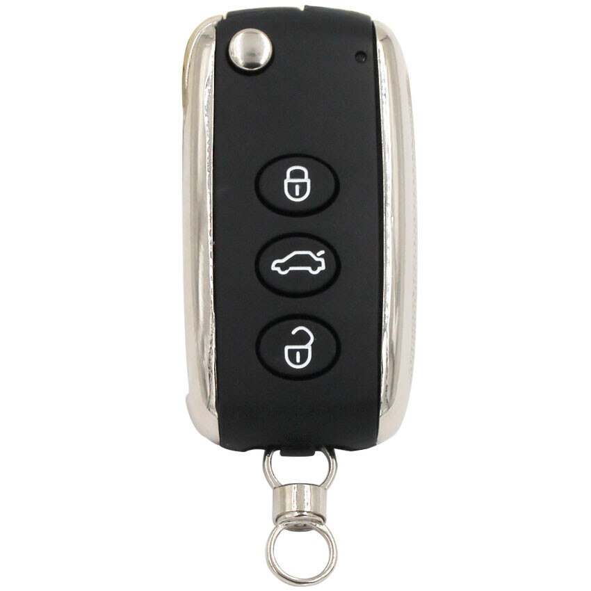 3 Knoppen Gewijzigd Folding Flip Blank Fob Key Case Remote Smart Key Shell Voor Bentley