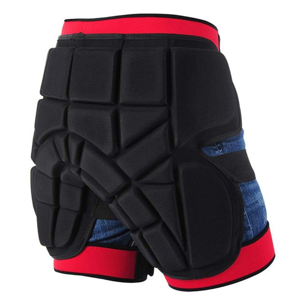 Protección de SULAITE cadera EVA acolchado corto pantalones espesamiento trasero y Protector de coxis para esquí patinaje tabla de nieve ciclismo L