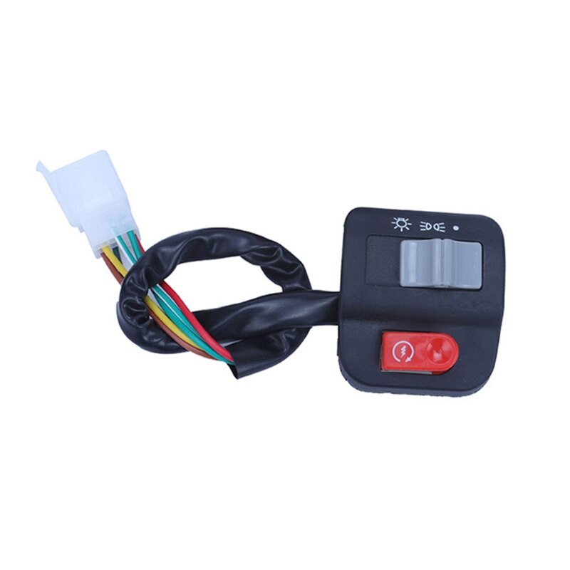 Bike Indicator Light On/Off Control Button Handlebar Mount Switch Toggle Switch for Motorcycle Handlebar .