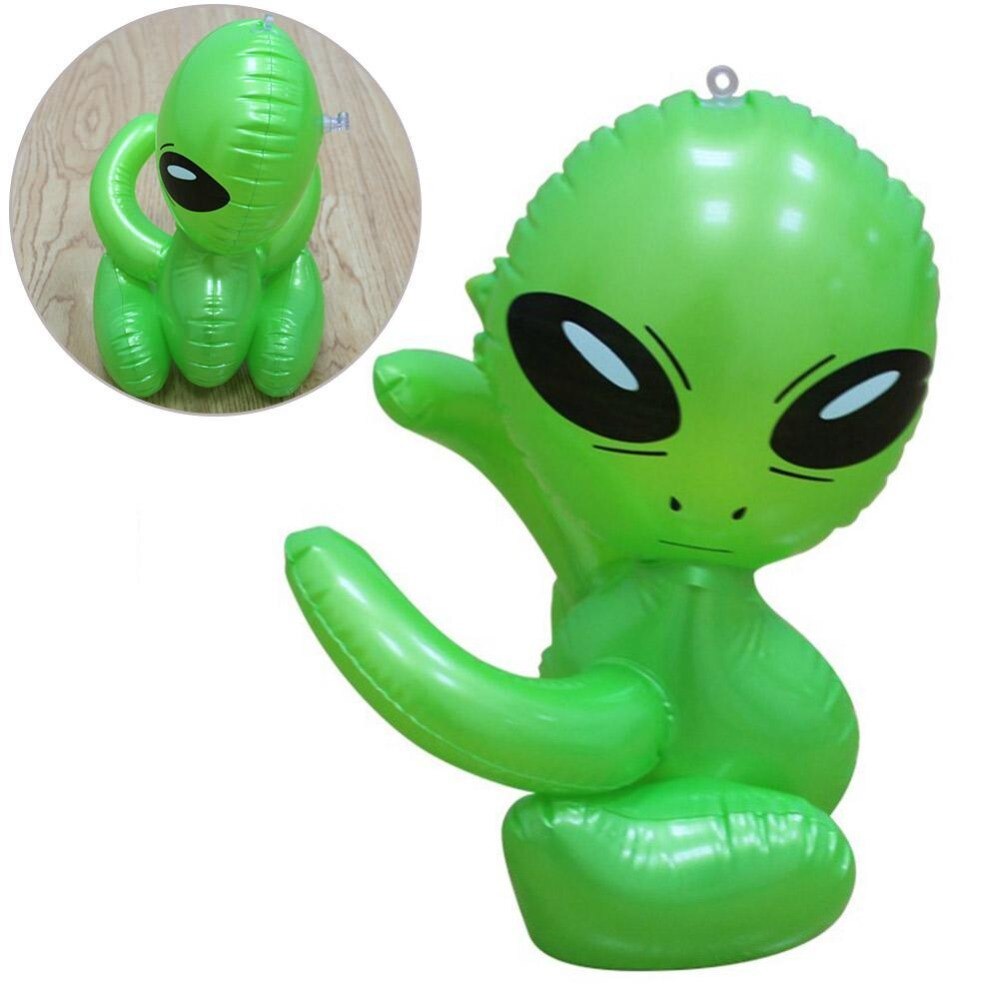 Juguetes De extraterrestre inflable Dongzhur, modelo Tricolor Alien, juguete relleno de aire, 85 cm, propiedades de escenario, protección ambiental, juguetes de PVC para niños
