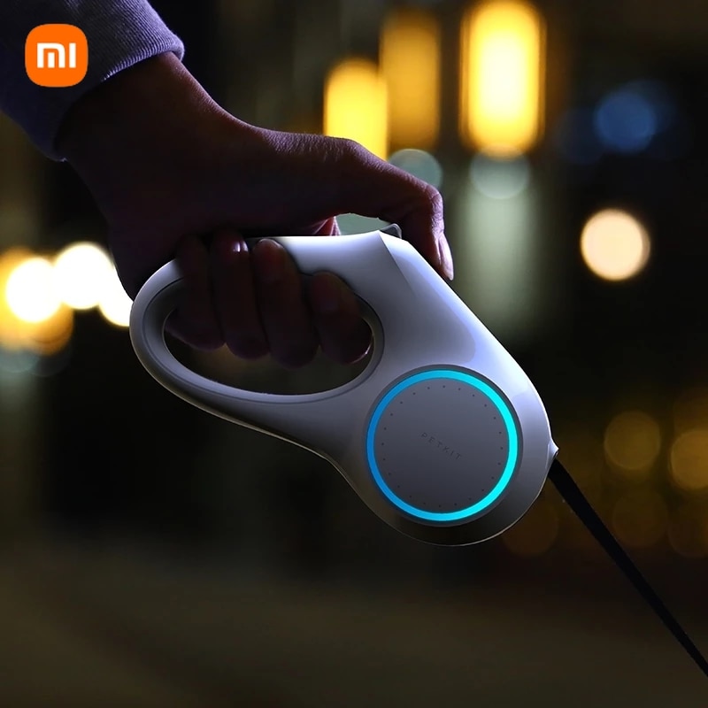 Xiaomi-Correa de tracción para perro, accesorio con forma de anillo Flexible, luz LED nocturna, Go Shine Max, 3m/4,5 m