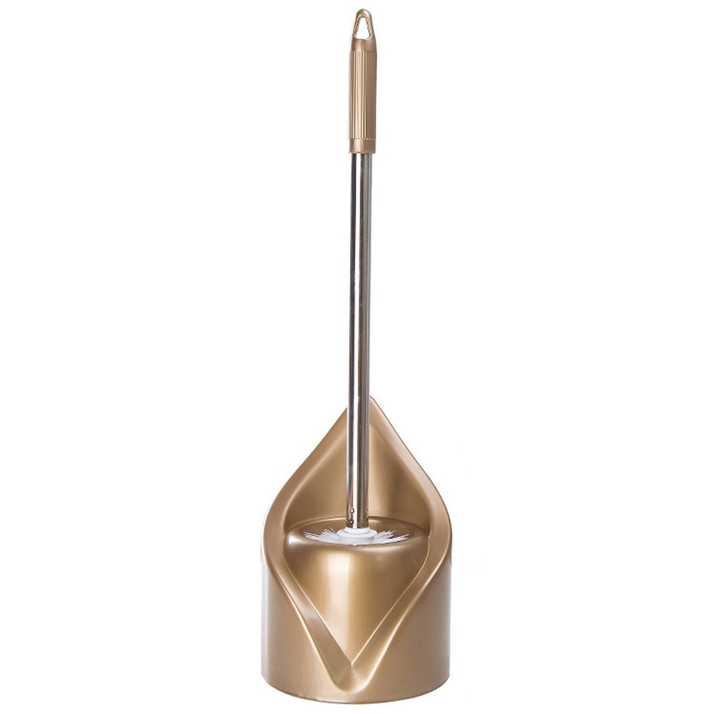 Cleaning Brush Handle Toilet Brush Head Holder Stainless Steel Toilet Brushes for Kitchen Bathroom Cleaning Tool