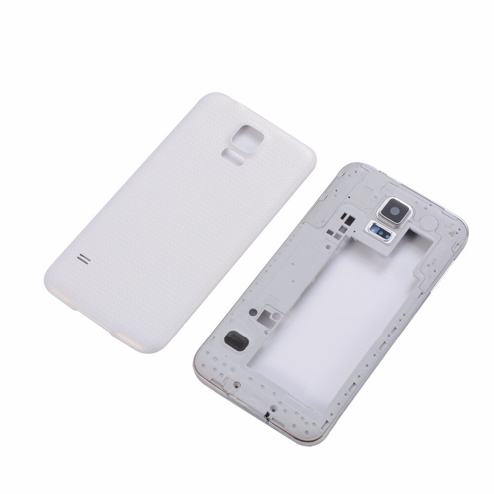 Original For Samsung Galaxy S5 i9600 G900F G900T G900V G900A Housing Middle Frame Bezel+Battery Back Cover