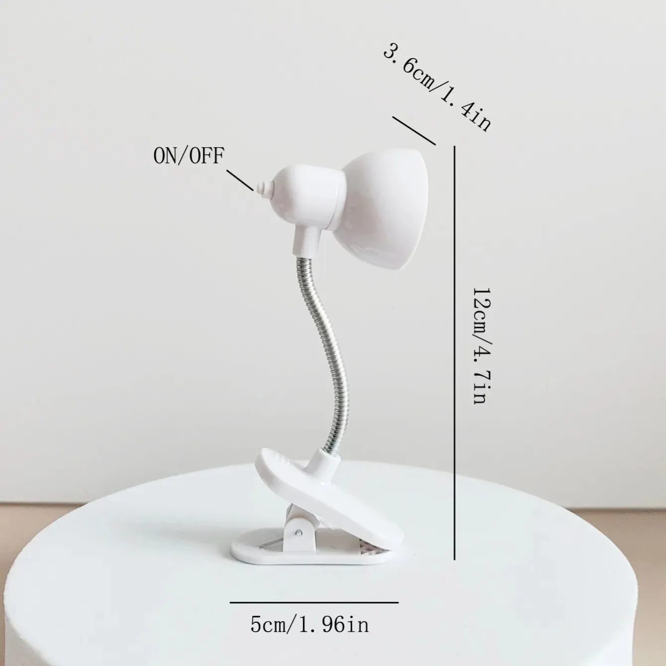 Tragbare LED-Lampe, Mini-Leselampen, augenfreundliche, augenschonende Leseleuchte zum Aufstecken für Bücher, Lesen im Bett, Schreibtischzubehör