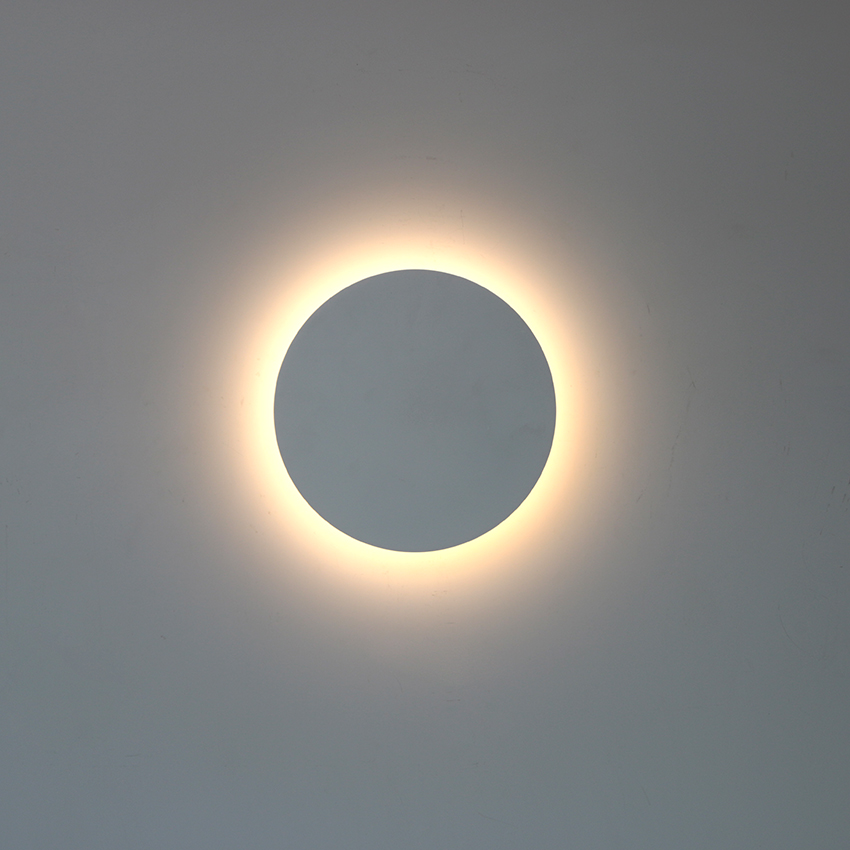 Moderne applique rotonde a portato in alluminio su e giù lampade da parete casa TV parete telecamera da letto comodino soggiorno applique da parete