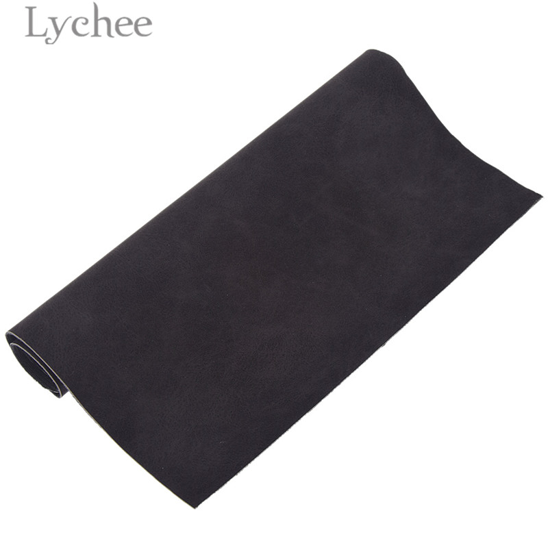 Lychee life 21 x 29cm a4 imiteret ruskind pu-stof flerfarvet vandtæt syntetisk læder gør-det-selv-materiale til håndtaske bælter tøj: 1