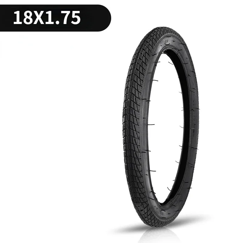 1pc sykkeldekk 12/14/16/18/20/22/24/26 x 1.75/1.95/2.125/2.4 barnesykler sammenleggbar sykkel, bmx, landevei, terrengsykkeldekk: Svart