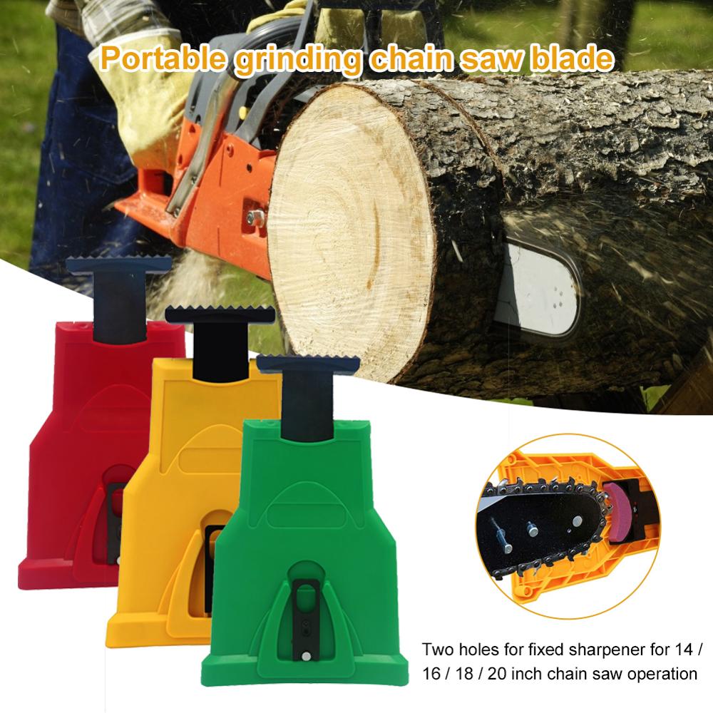 Chainsaw Teeth Sharpener Portable Sharpen Chain Saw Bar-Mount Fast Grinding Sharpening Chainsaw Chain Woodworking Tools