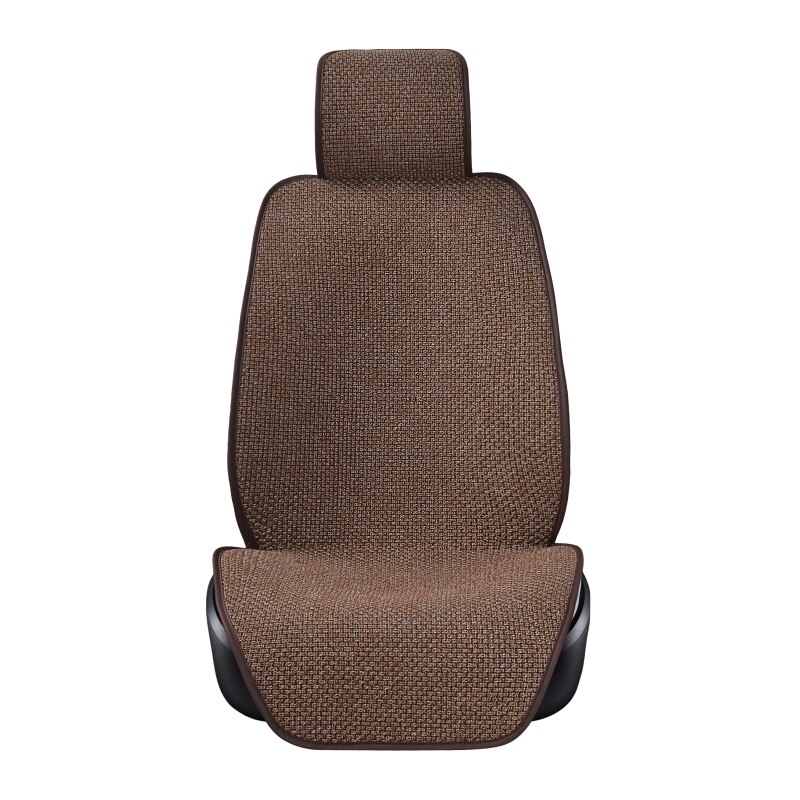 Autositzbezug aus leinen, atmungsaktiv, komfortabel, für sommer und herbst, universell einsetzbar, für den autoinnenraum, als umhang oder schal: Kaffee