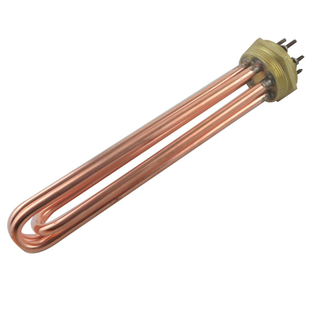 ) DN40 1.5inch 47mm Thread Diameter Red Copper Heater Heating Element 220V/380V