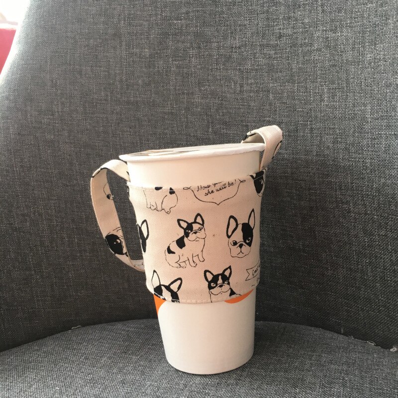 Milieuvriendelijke Drank Tas Draagbare Drank Tas Kleur Canvas Cup Set Drink Cup Tas Handgemaakte Cup Set Canvas Tas Thuis Organisator: 16