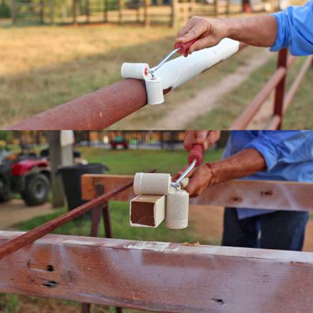 Paint Rollers All Dual Paint Roller Helps Paint Fencing Poles And Corners Dual Paint Roll#30