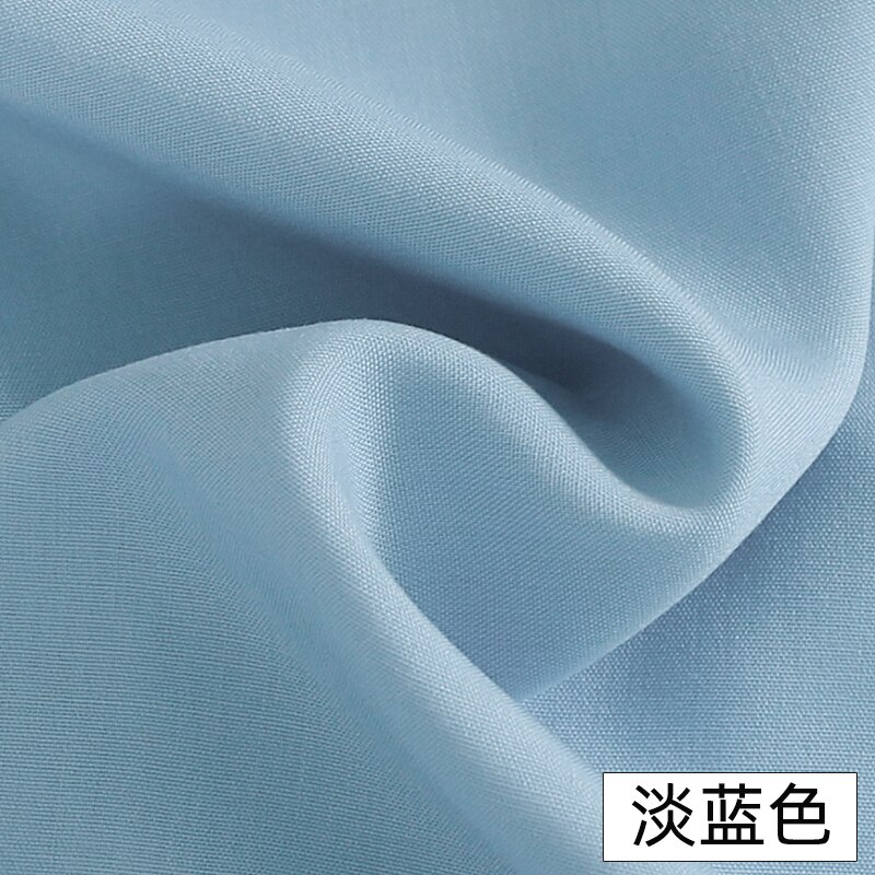 Katoenen Stof Katoen Zijde Effen Kleur Katoenen Doek Zwart Wit Kleding Kleren Stof Doek Katoen Zijde Stof: Light Blue
