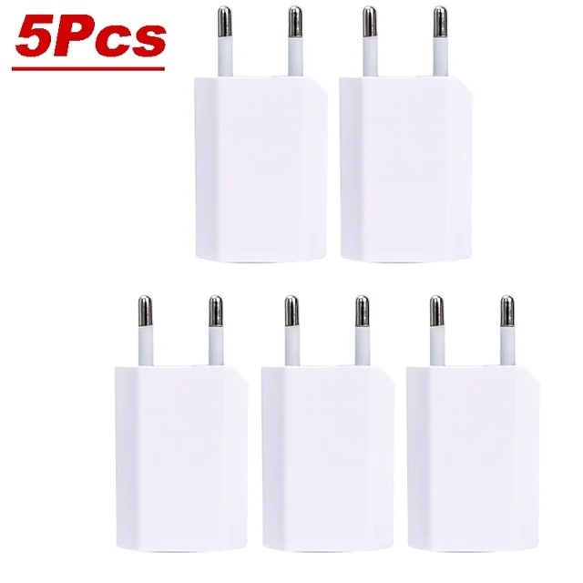 2-5 stuks 5v 1a eu ac thuis- en reis-usb-wandlader voor iphone 6 7 8 plus x  xr 11 12 13 14: Il