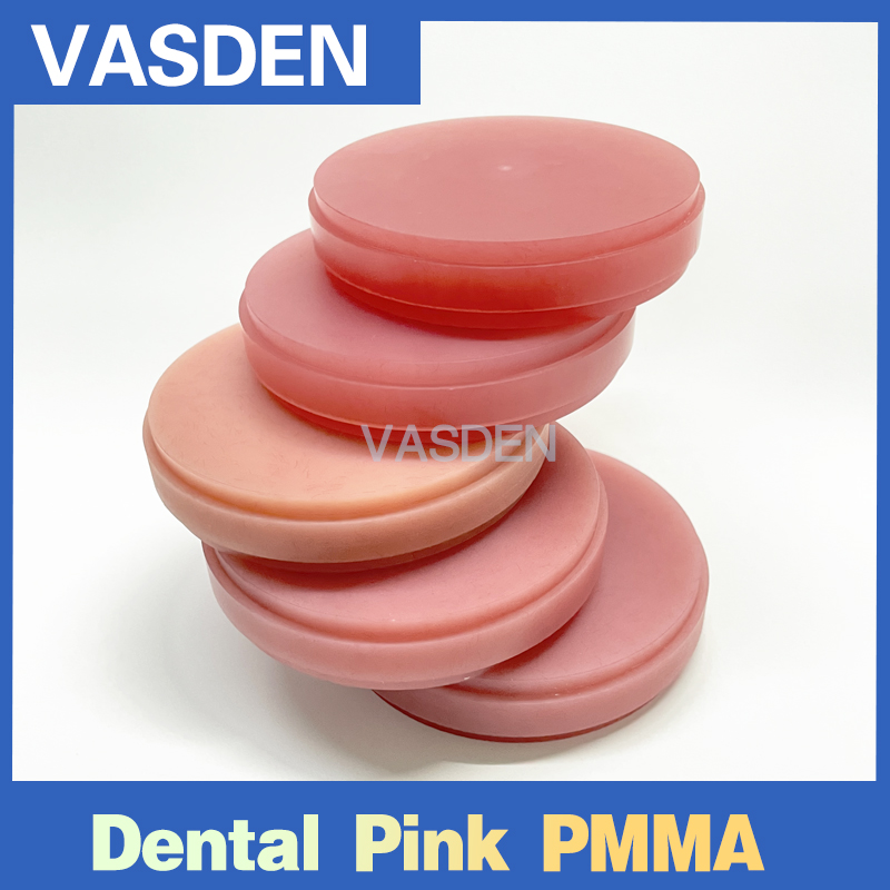 Blocchi PMMA rosa monocromatici OD98mm per fresatura ca/Camera Fornitura dentale discoteca PMMA ca-Camera