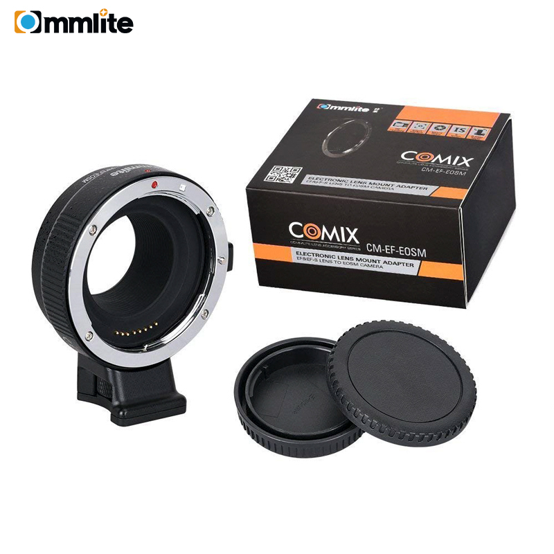 Commlite CM-EF-EOSM adaptateur d'objectif de mise au point automatique électronique pour objectif Canon EF EF-S à EOS M EF-M M2 M3 M5 M6 M10 M50 M100