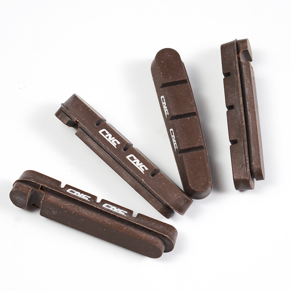 CNC fietsaccessoires, carbon velgremblokken, racefiets remmen remklauw blokschoenen, voor Shimano V/C remklauw, kurkhout: Bordeaux