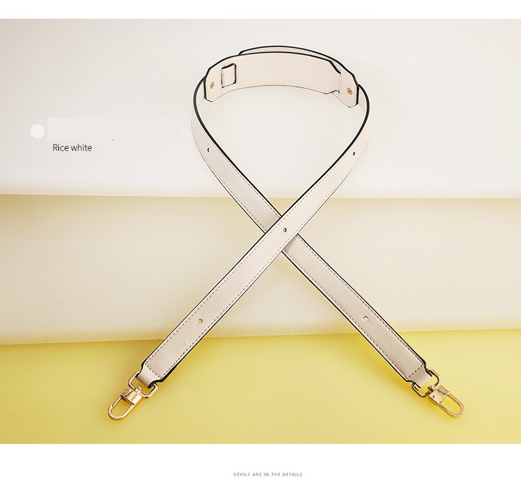 Mærke taske strop justerbar skulder crossbody strop til håndtaske læder taske pu strop taske tilbehør bælte til taske bolso mujer: Riskuglemønster