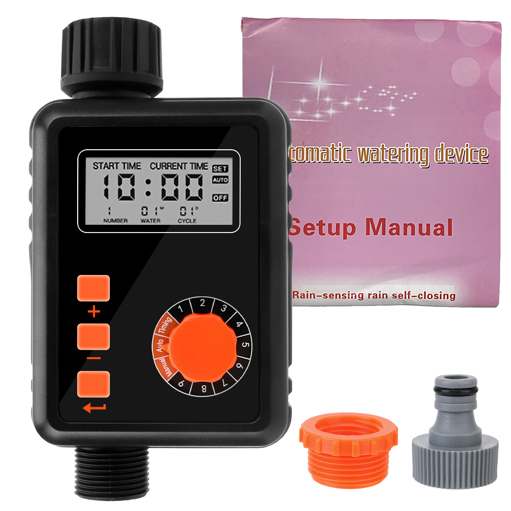 With LCD Screen Sprinkler Controller 9 Separate Timing Program Electronic Irrigation Regulator Automatic Irrigation Water Timer