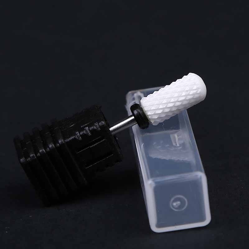 1 x (herramienta de archivo rotativa de pedicura para brocas de uñas de cerámica, BT001-F S4V5) broca de taladro de uñas de cerámica V02: XC