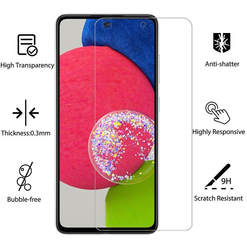 Case Voor Samsung A52s 5G Cover Screen Protector Gehard Glas Op Galaxy Een 52 S 52 A52 S Beschermende telefoon Coque Tas Samsunga52s