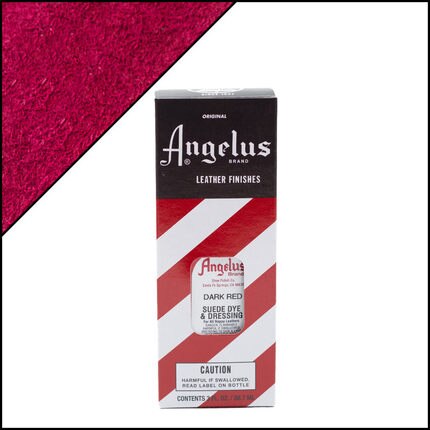 Engel 87,6 ml Wildleder Leder Färben Wasser Fleck Wildleder Eindringen Farbstoff DIY Acryl Malen Schuhe Reparatur Färbung 24 farben: 061 dunkel rot