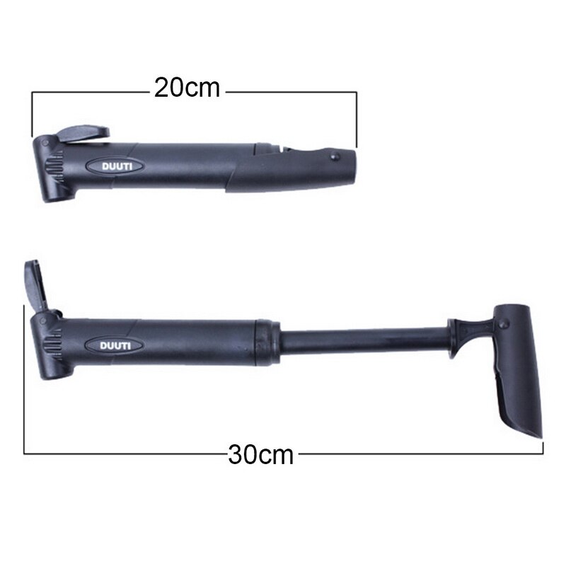 Mini Bike Pump Portable Bicycle Tyre Pump with Ball Needle Frame Mount Plastic Valve and Needle Adapter Hand Air Pump Inflator