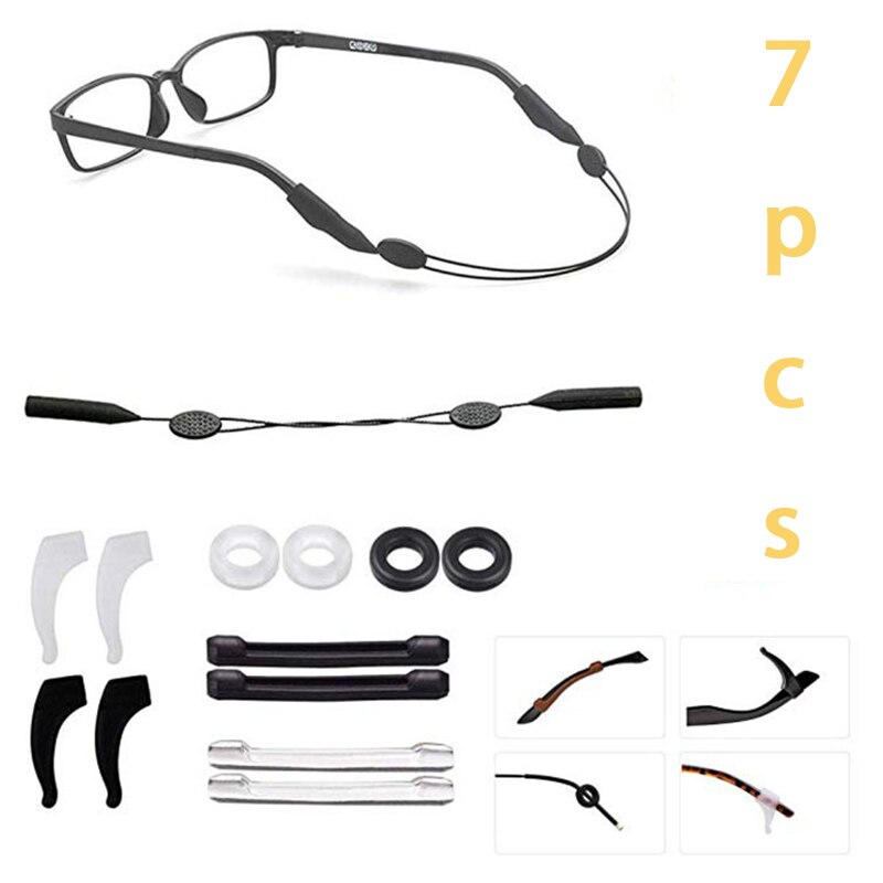 Anti Slip Silicone Glasses Ear Hooks For Kids And Adults Round Grips Eyeglasses Sports Temple Tips Soft Ear Hook: 10