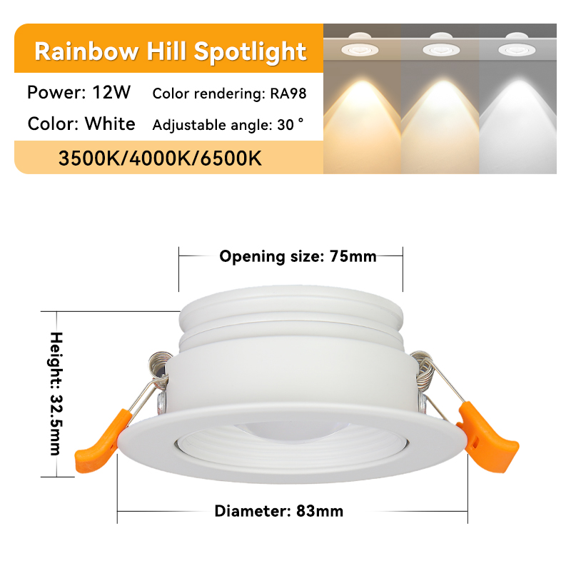 downlights ledet dimbar innebygd taklampe romdekorasjon lysekrone energisparende 90-260v stk til hjemmeloft stue sengegavl: Lysegrønn / Svart