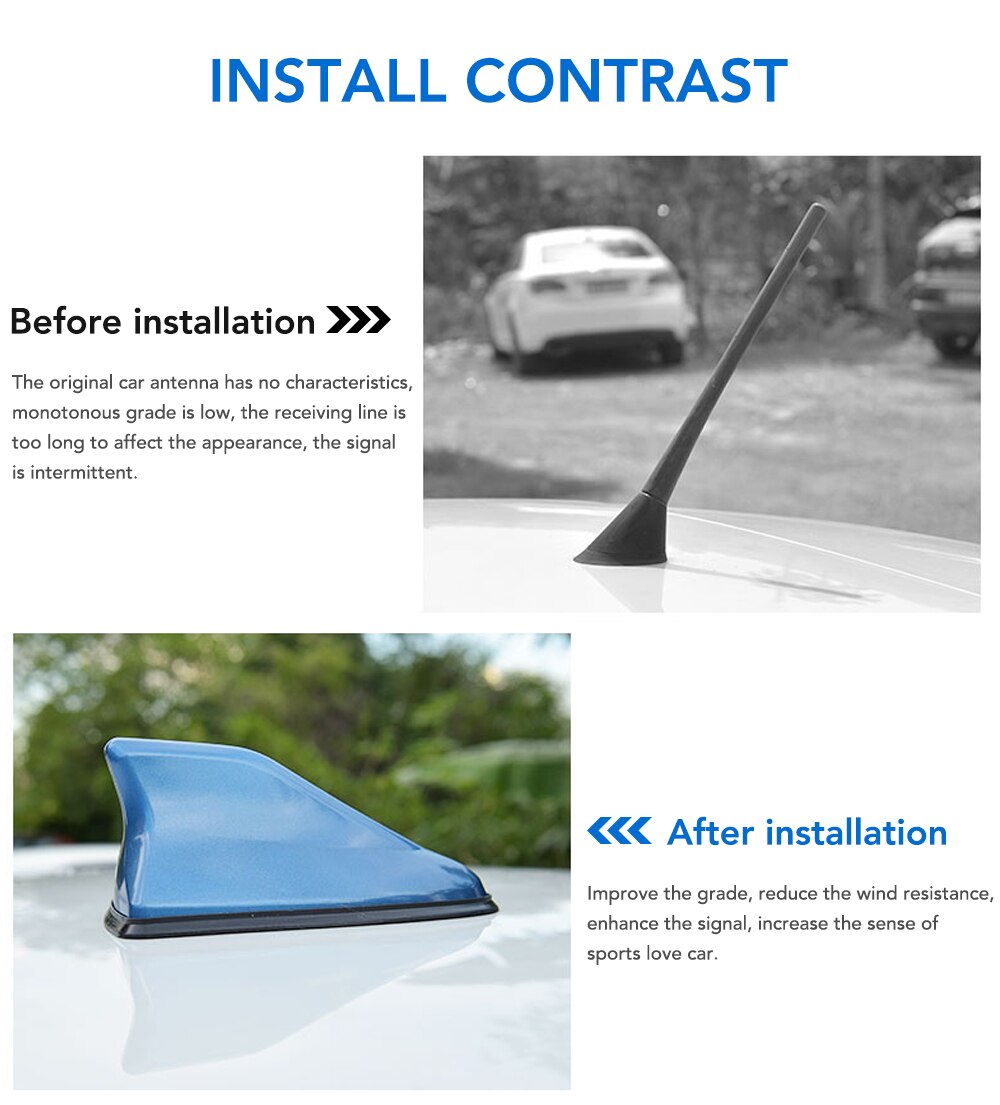 Car Shark Fin Antenna for Nissan Qashqai Micra Navara Almera