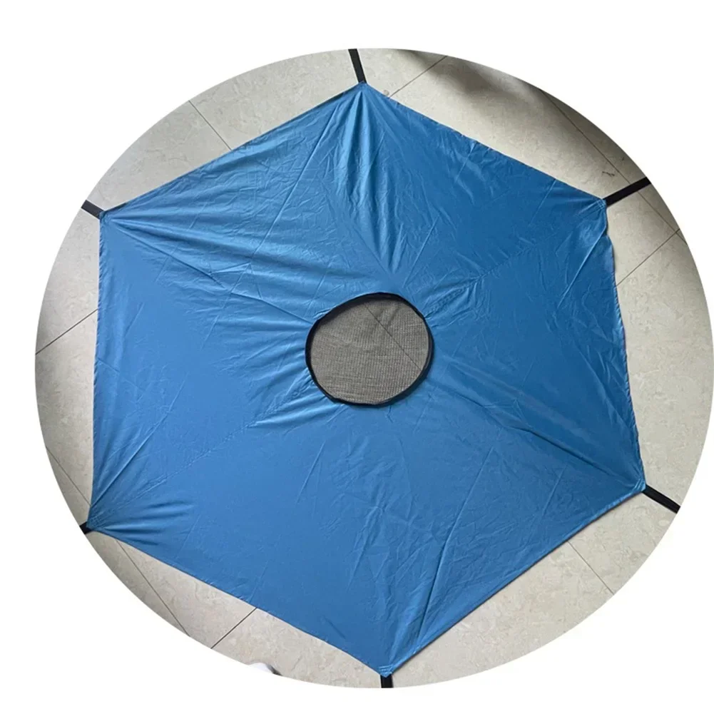 6/8/10ft Trampoline Cover Anti-UV Waterproof Trampoline Shade Cover Sunshade Roof Accessories for Outdoor Backyard Playground
