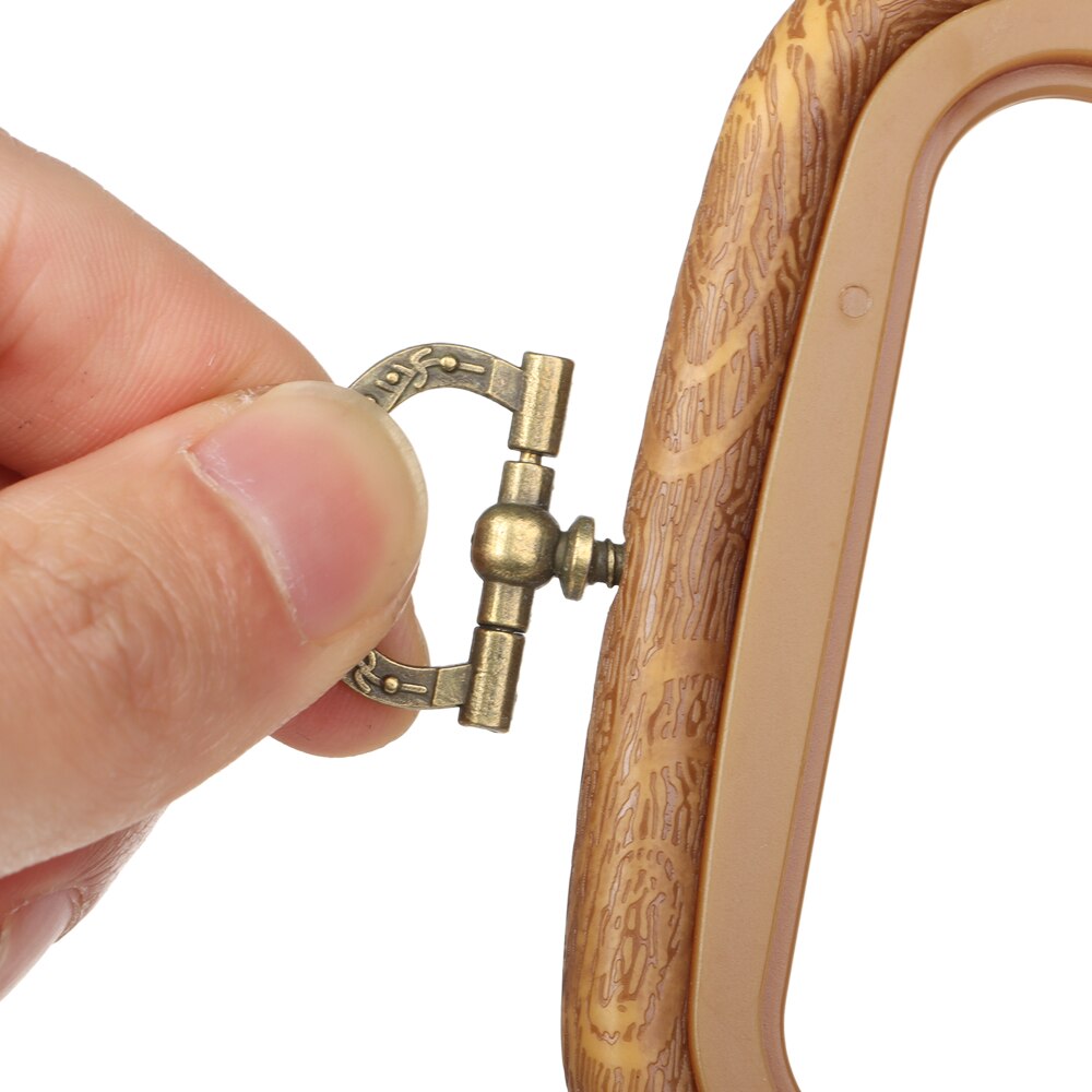 Kwadratowy/ośmiokątny mini plastikowy tamborek DIY Wykonany ręcznie rękodzieło drewno ziarno krzyż tamborek akcesoria robić rękodzieła