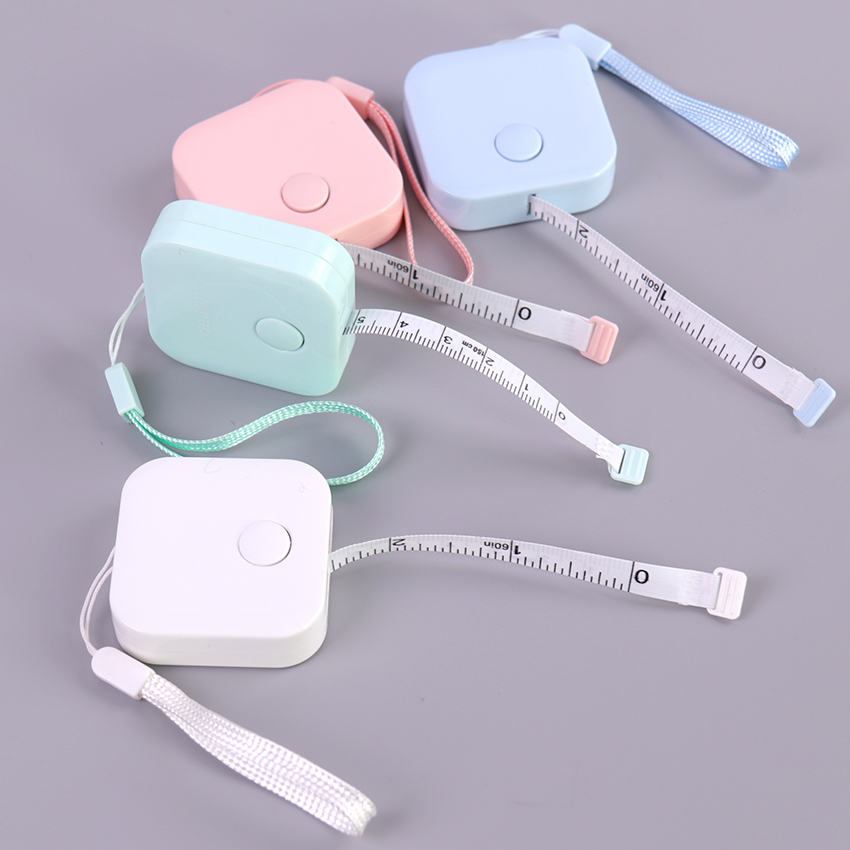 1PC Leather Measuring Tape 1.5m Metric Imperial Inch Flexible Ruler Portable Stationery Office School Supplies