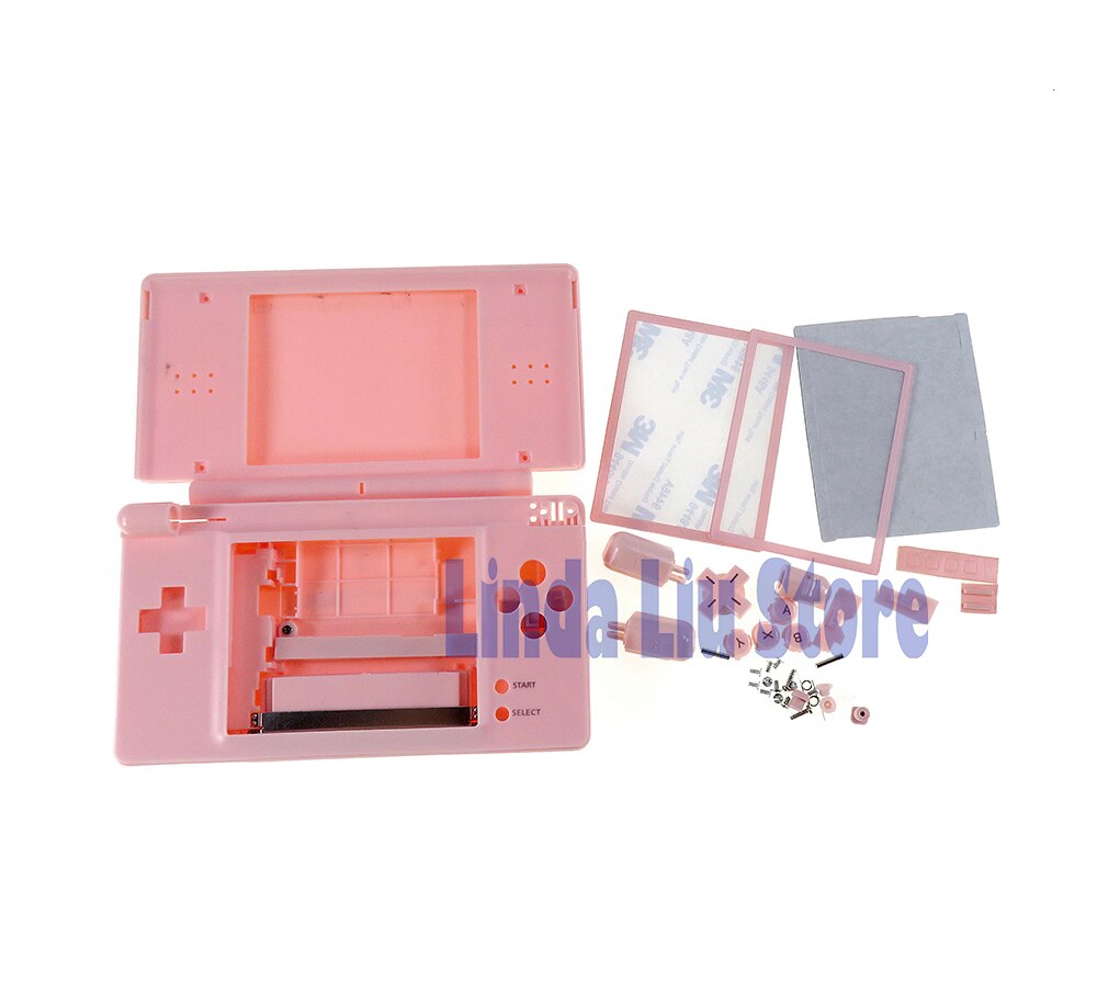 1set/lot Full set Housing Cover Case Replacement Shell For Nintendo DS Lite DSL NDSL: Pink