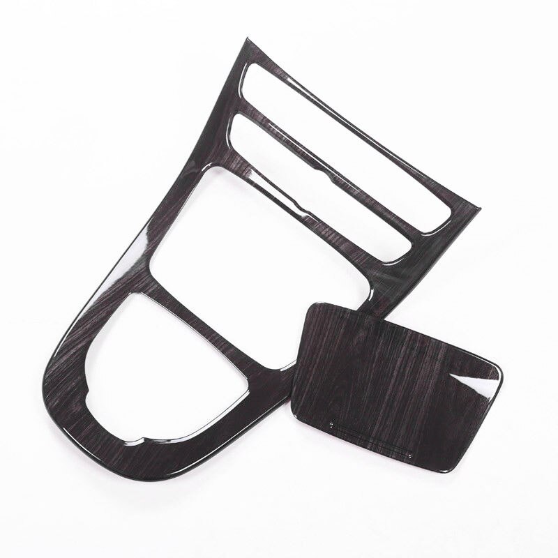 2 stk/sæt cover sort panel træ konsol til mercedes benz e-klasse grain  w213 holdbar