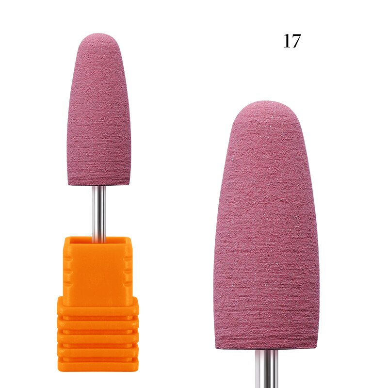 Brocas para uñas amoladora de silicona para esmalte de uñas cortador rotatorio de cutícula para manicura herramientas eléctricas Accesorios