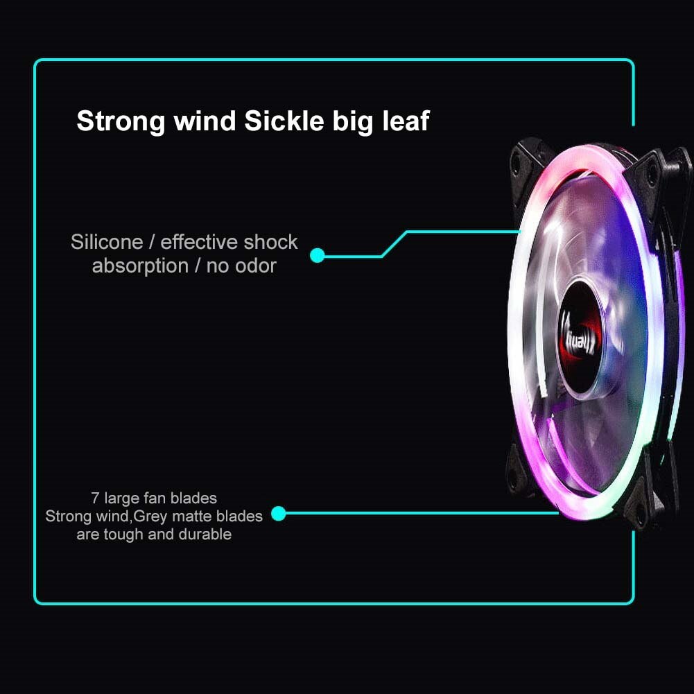 120mm Ultra Silent Computer PC Case Fan Connector Easy Installed Fan