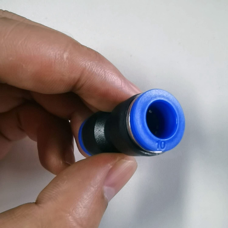 Straight Push Connectors, 4/6/8/10/12 mm Quick Release Plastic Push to Connect Fittings Kit, 60 Pcs Air Line Fittings