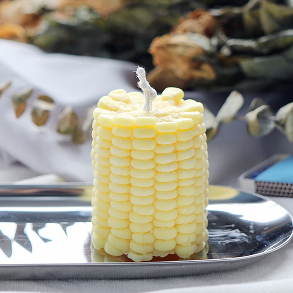 SJ 3d candle molds Silicone candle Aromatherapy Diy corn shapes Fondant Handmade Craft Saop Maker