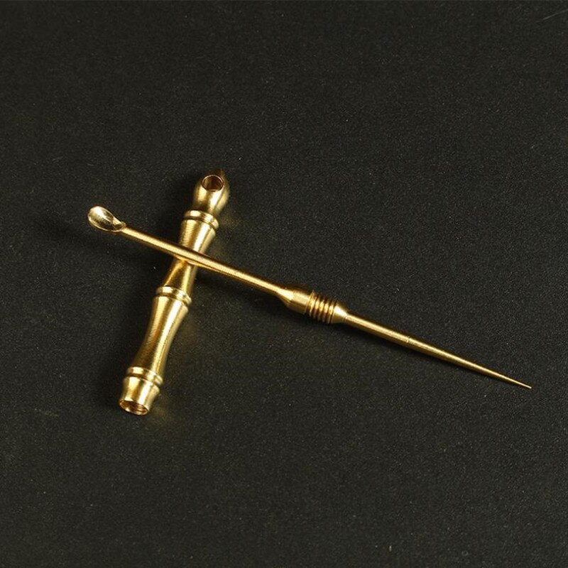 Draagbare Oor Pick Tandenstoker Combinatie Fruit Vork Camping Tool Tandenstoker Houder Oral Care Tool Multifunctionele Eou Thuis